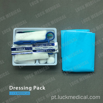Kit de vestir de cuidados com feridas descartáveis